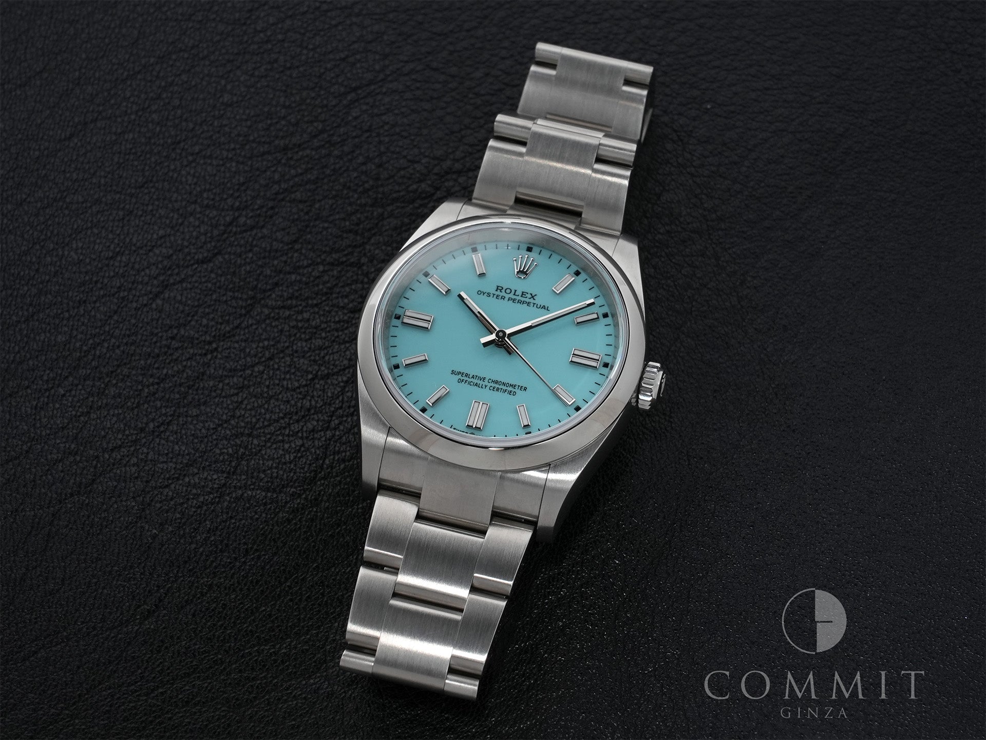 ロレックス オイスターパーペチュアル36 Ref.126000 ステンレススチール ターコイズ文字盤 美品 atcx39fc