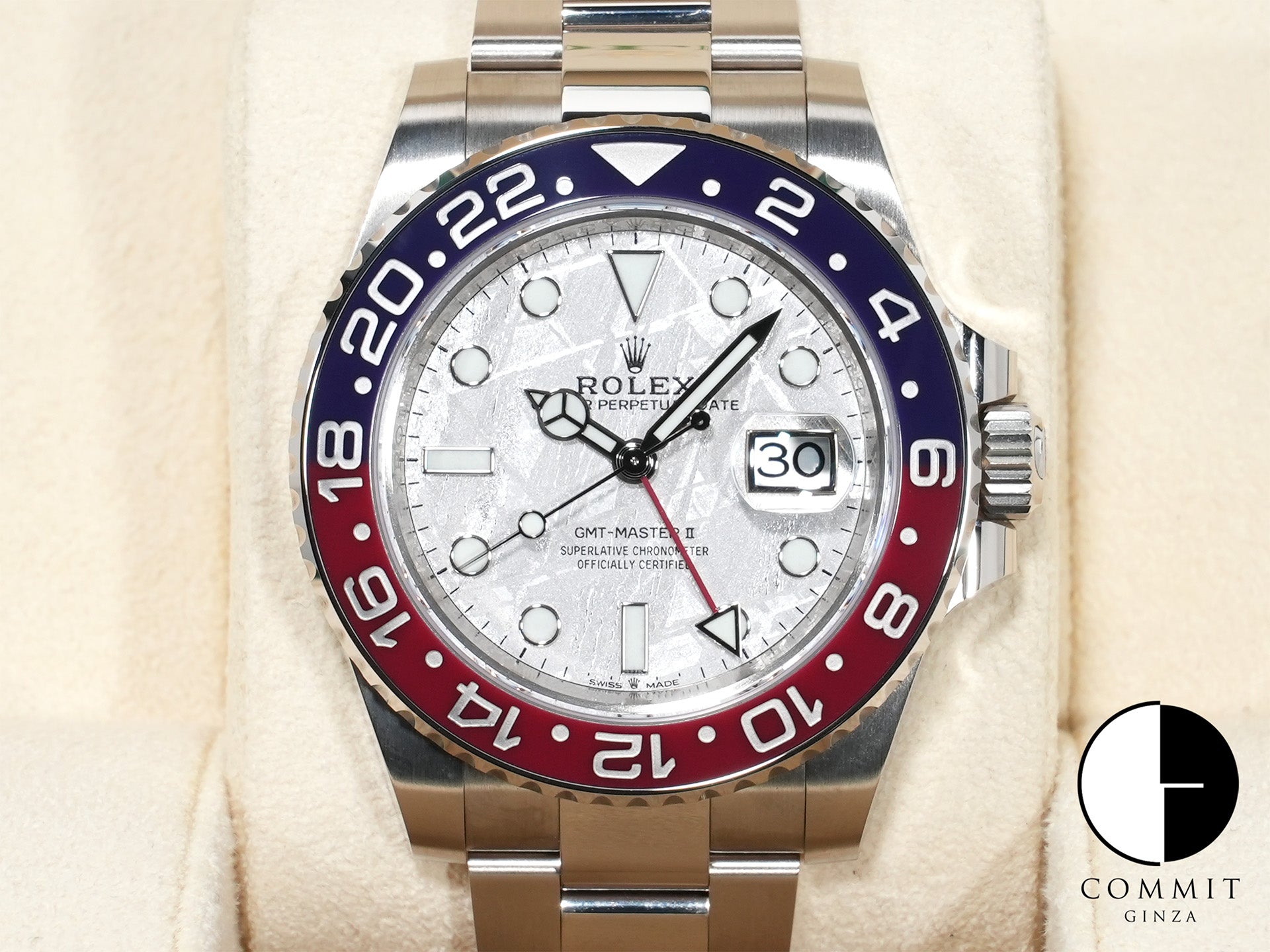 Rolex GMT-Master II Ref. 126719BLRO White Gold Meteorite Dial Oyster Bracelet Excellent Condition x2u8eos2