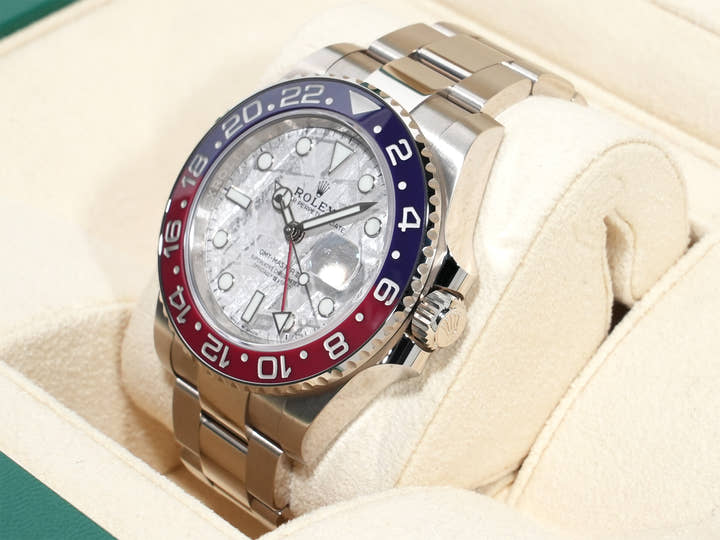 Rolex GMT-Master II Ref. 126719BLRO White Gold Meteorite Dial Oyster Bracelet Excellent Condition x2u8eos2