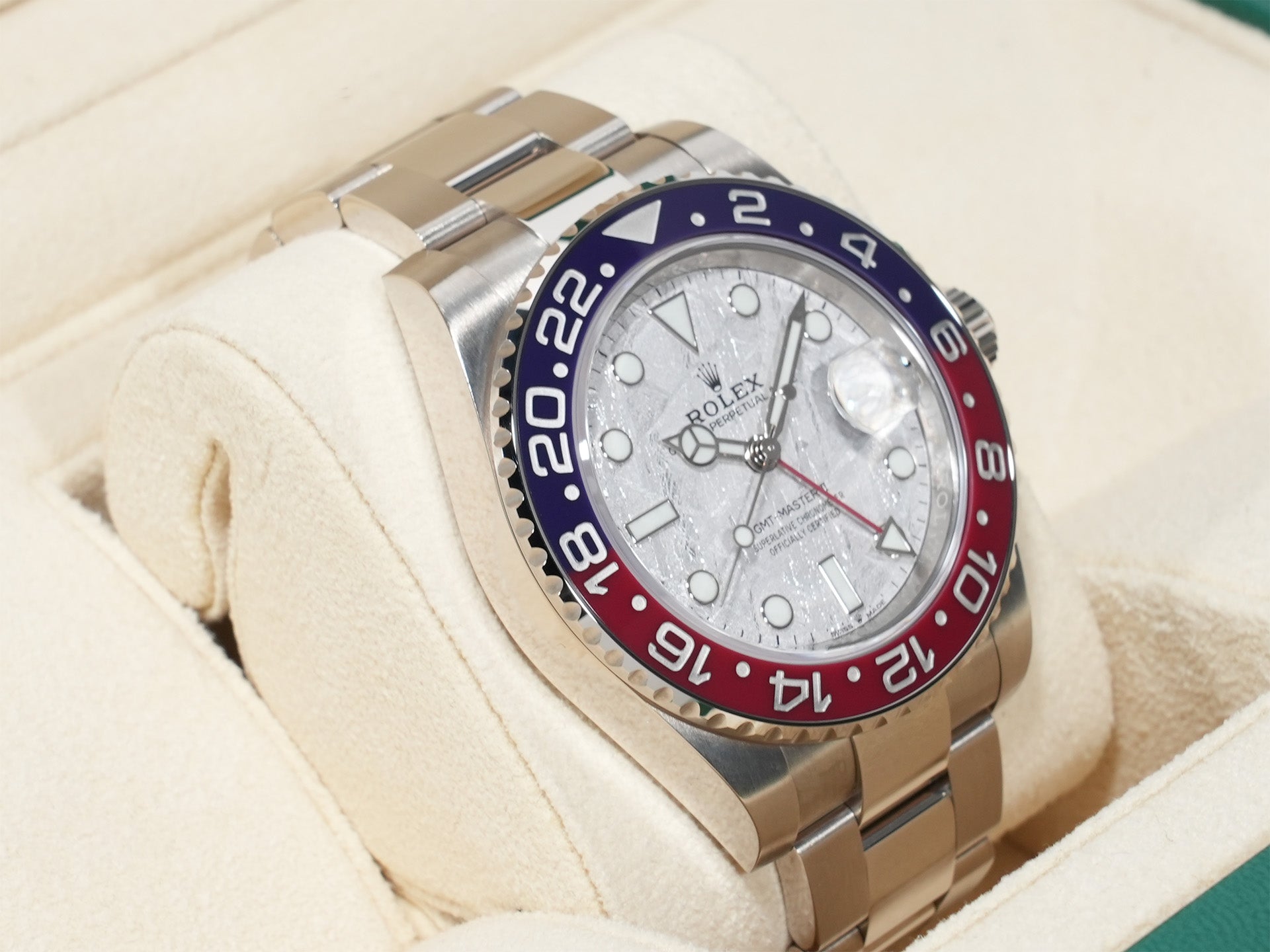 Rolex GMT-Master II Ref. 126719BLRO White Gold Meteorite Dial Oyster Bracelet Excellent Condition x2u8eos2