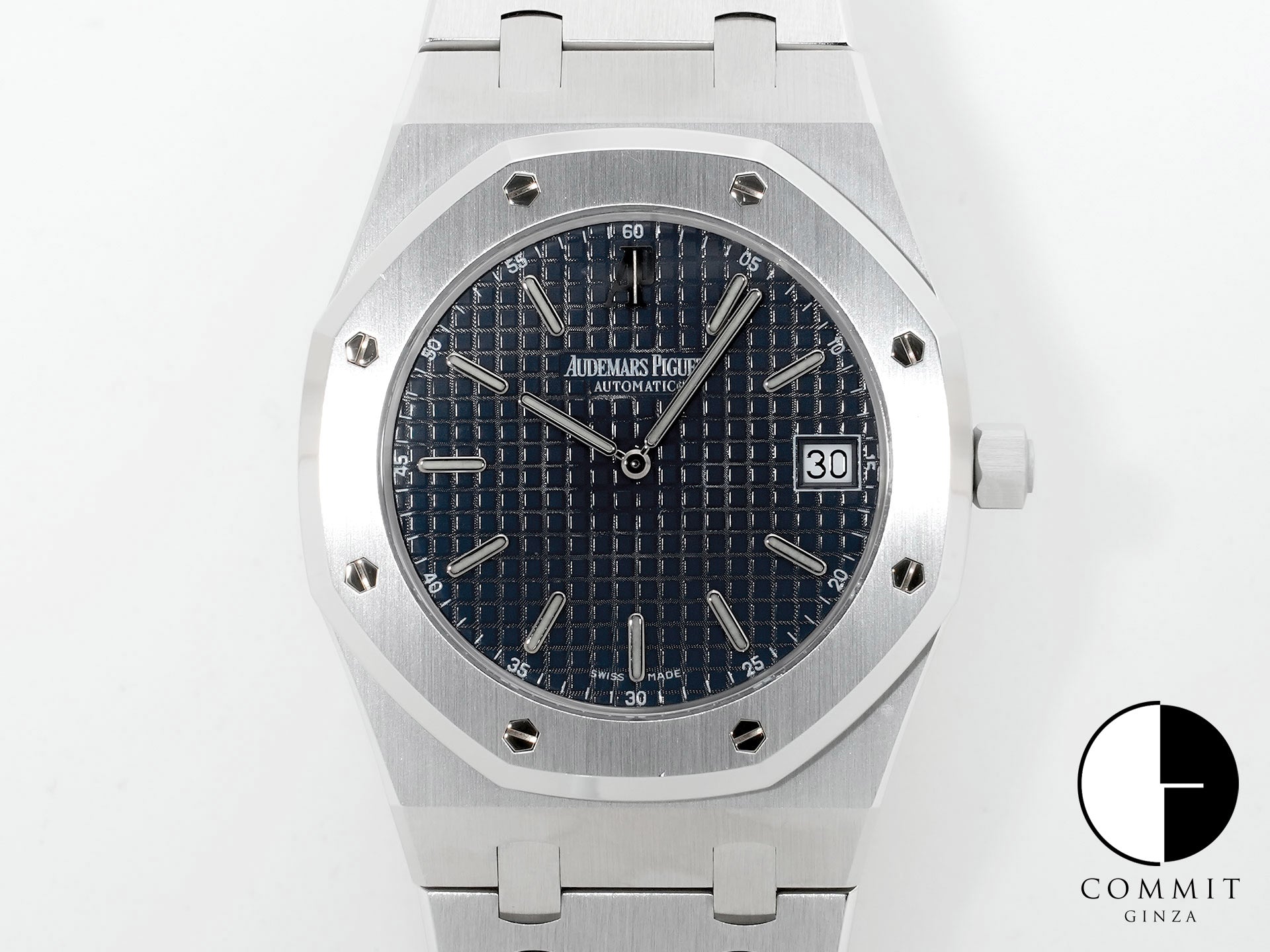 オーデマピゲ ロイヤルオーク ジャンボ Ref.15202ST.OO.0944ST.02 ステンレススチール ブルー文字盤 美中古 d5qrucmj