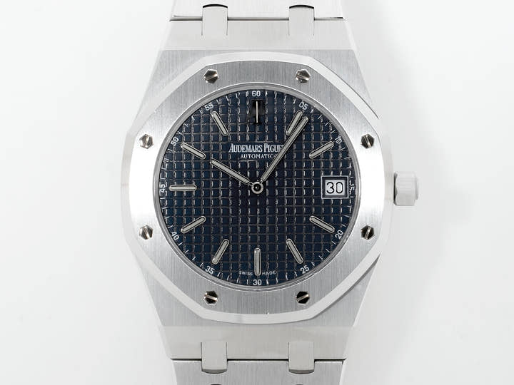 オーデマピゲ ロイヤルオーク ジャンボ Ref.15202ST.OO.0944ST.02 ステンレススチール ブルー文字盤 美中古 d5qrucmj