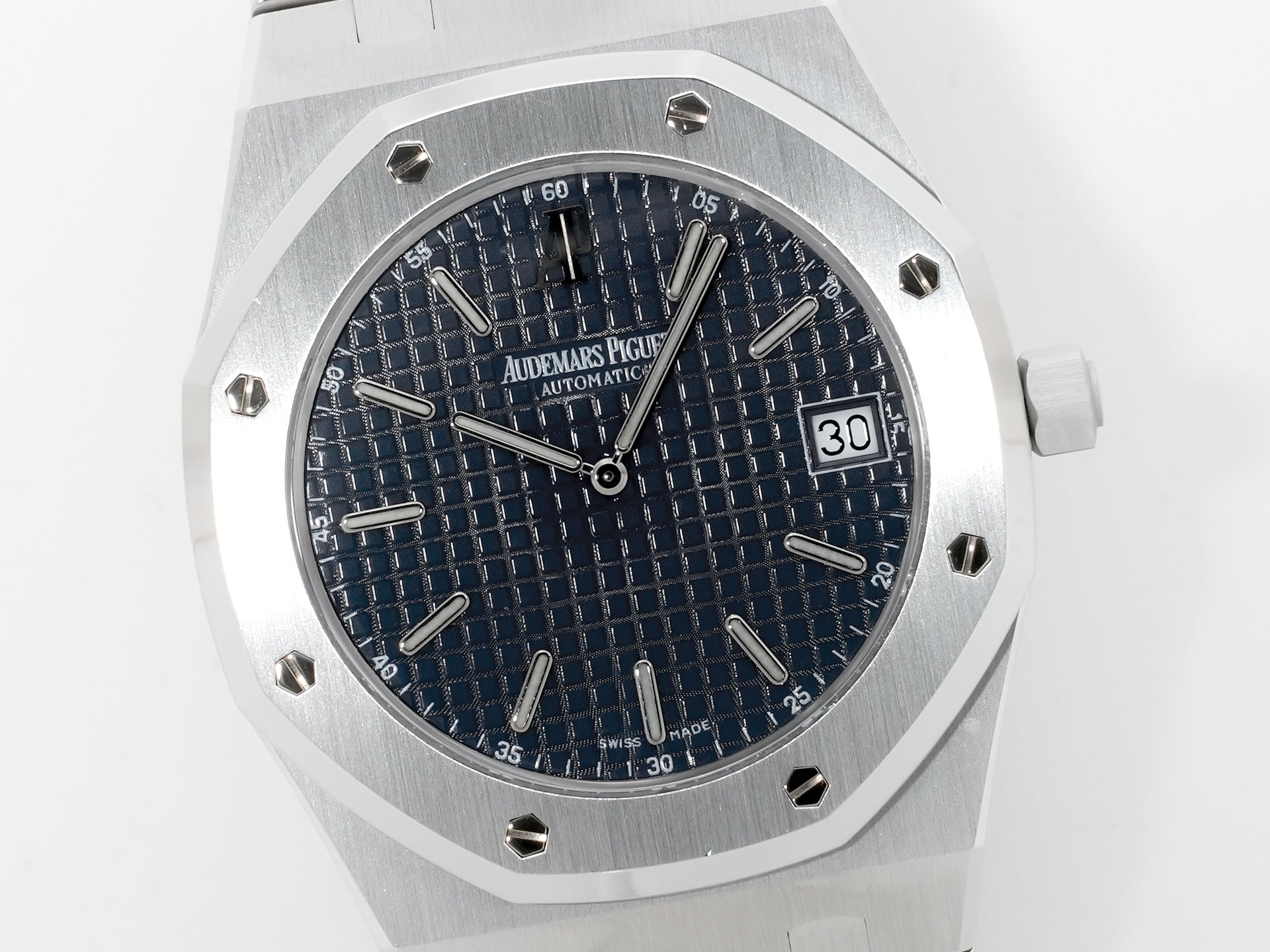 オーデマピゲ ロイヤルオーク ジャンボ Ref.15202ST.OO.0944ST.02 ステンレススチール ブルー文字盤 美中古 d5qrucmj