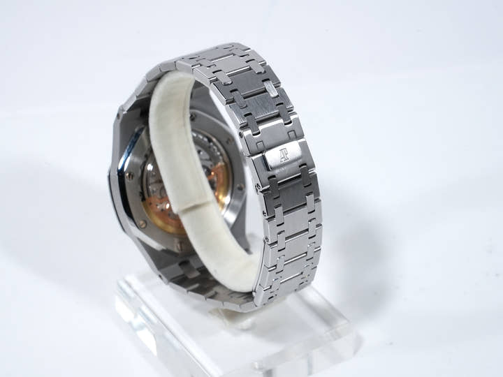 オーデマピゲ ロイヤルオーク ジャンボ Ref.15202ST.OO.0944ST.02 ステンレススチール ブルー文字盤 美中古 d5qrucmj