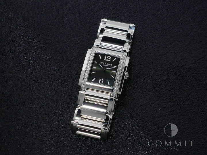 パテックフィリップ Twenty-4 Ref.4910/1200A-011 ステンレススチール オリーブグリーン文字盤 中古 5fei9yh4