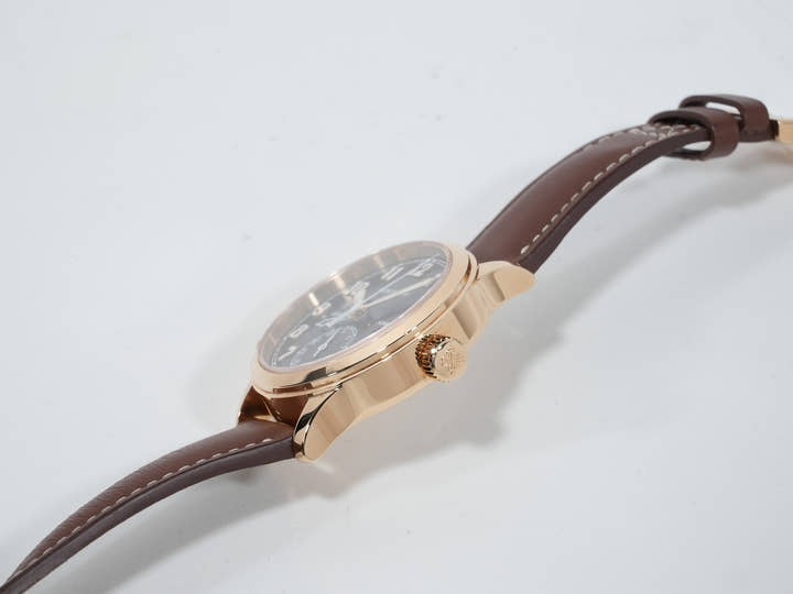 パテックフィリップ カラトラバ パイロット トラベルタイム Ref.7234R-001 ローズゴールド ブラウン文字盤 美中古 v46geafb