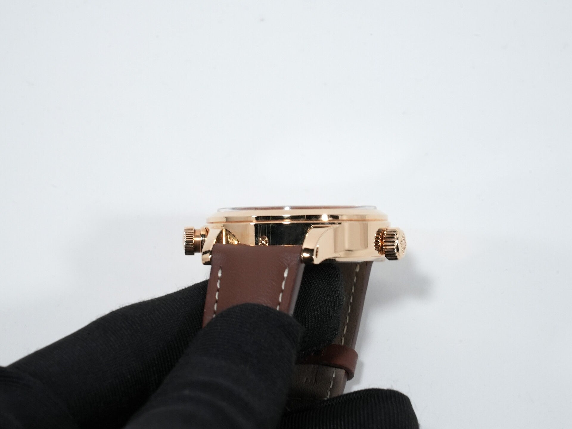 パテックフィリップ カラトラバ パイロット トラベルタイム Ref.7234R-001 ローズゴールド ブラウン文字盤 美中古 v46geafb