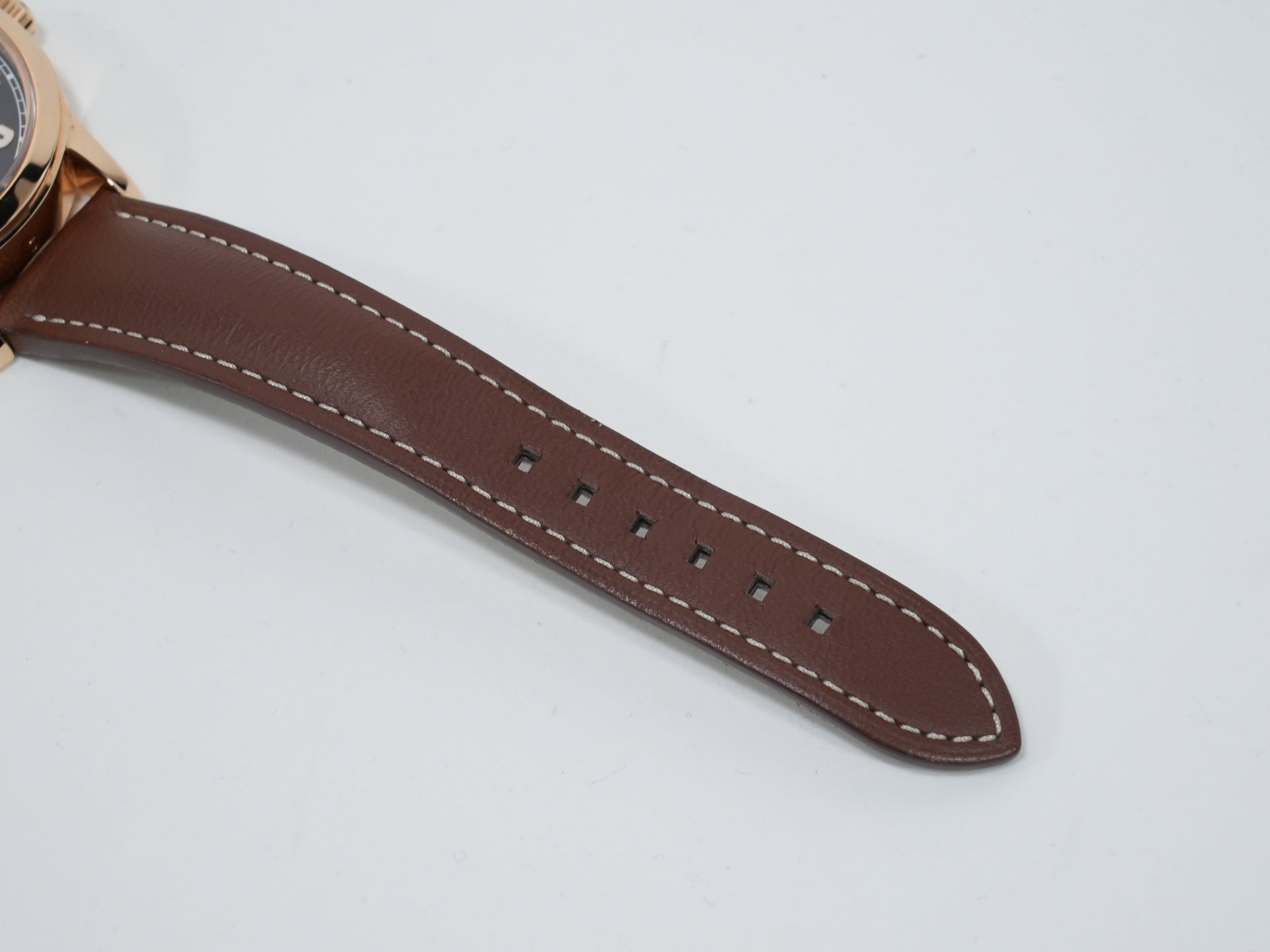 パテックフィリップ カラトラバ パイロット トラベルタイム Ref.7234R-001 ローズゴールド ブラウン文字盤 美中古 v46geafb