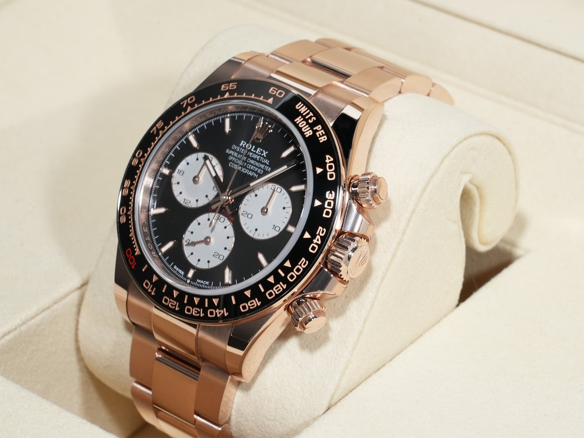 ロレックス デイトナ Ref.126525LN エバーローズゴールド ブライトブラック文字盤 未使用 4qb7ts2t