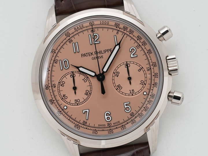 パテックフィリップ クロノグラフ Ref.5172G-010 ホワイトゴールド ローズゴールドメッキのオパーリン文字盤 美中古 5da6nzdo