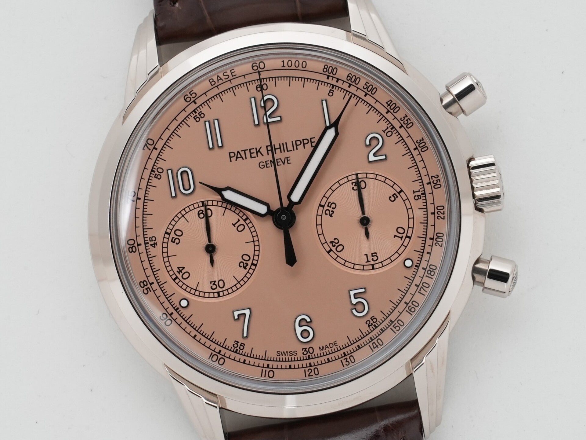 パテックフィリップ クロノグラフ Ref.5172G-010 ホワイトゴールド ローズゴールドメッキのオパーリン文字盤 美中古 5da6nzdo