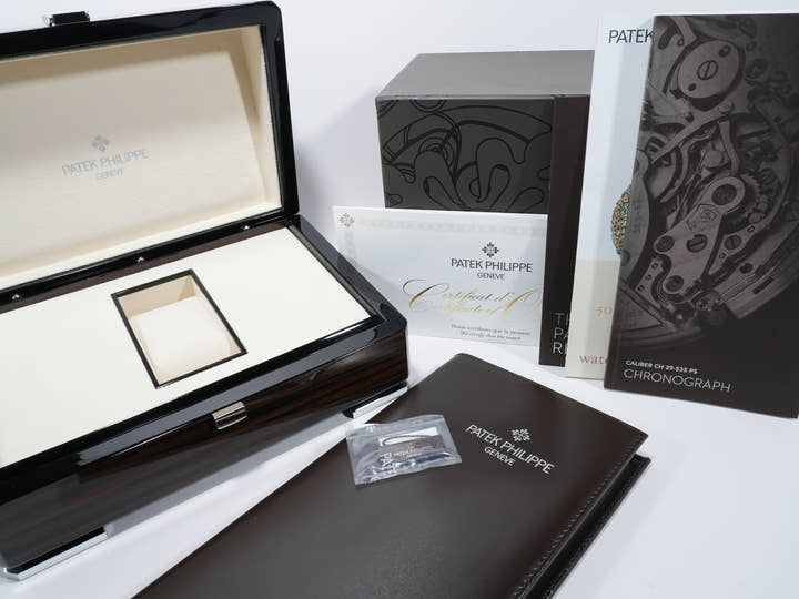 パテックフィリップ クロノグラフ Ref.5172G-010 ホワイトゴールド ローズゴールドメッキのオパーリン文字盤 美中古 5da6nzdo