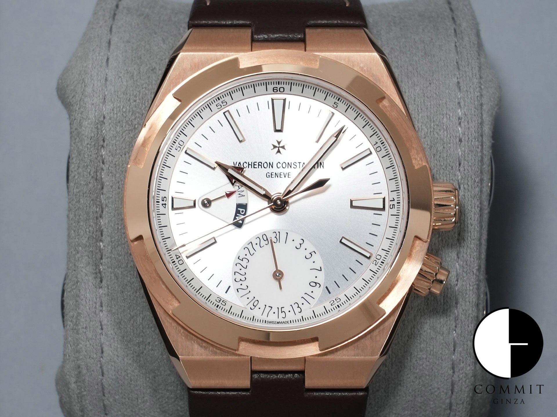 ヴァシュロンコンスタンタン オーヴァーシーズ デュアルタイム Ref.7920V/000R-B336 ピンクゴールド シルバー文字盤 美中古 6xt5tz7e