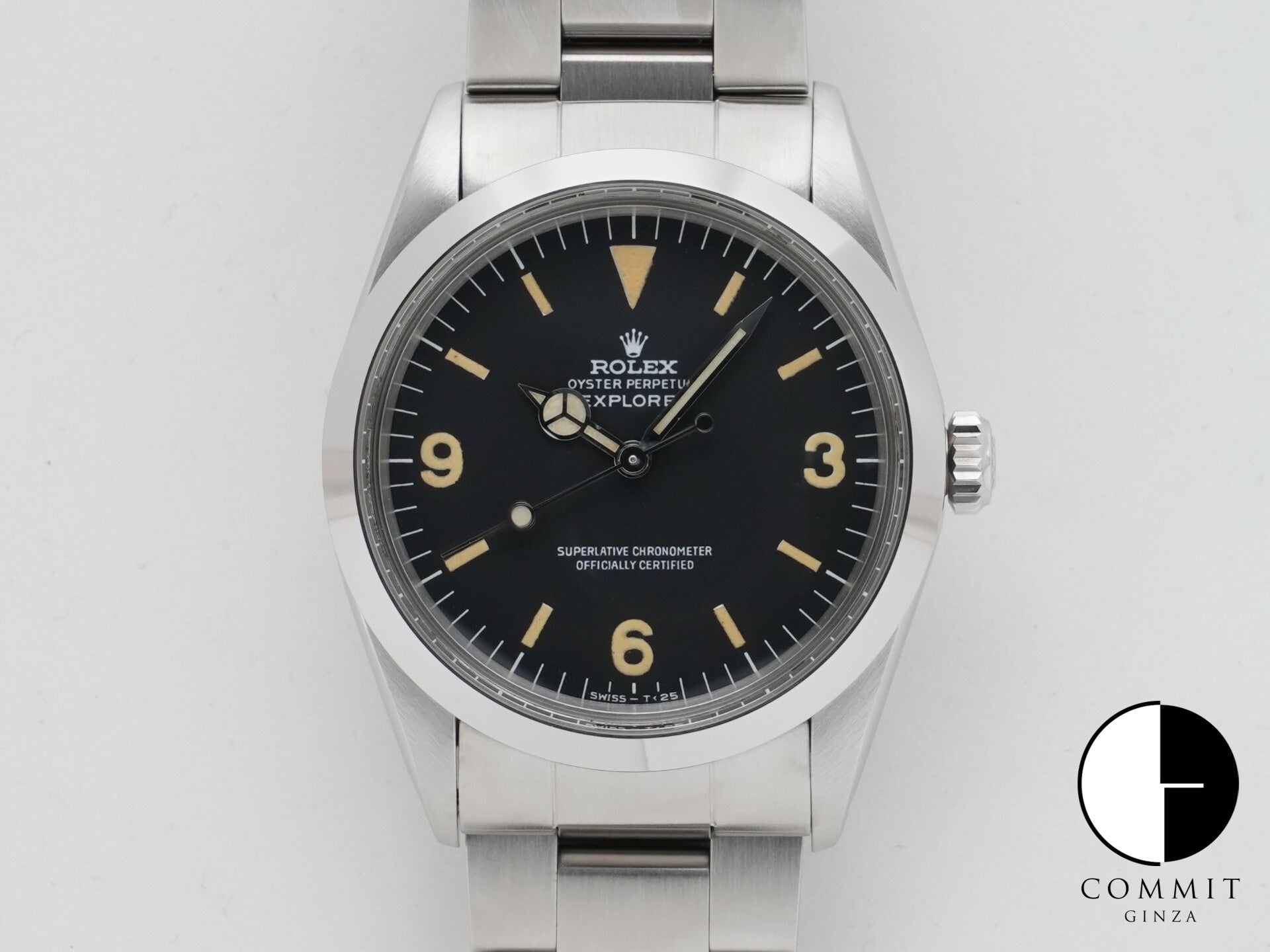 ロレックス エクスプローラーI Ref.1016 ステンレススチール ブラック文字盤 美中古 5gqz3459