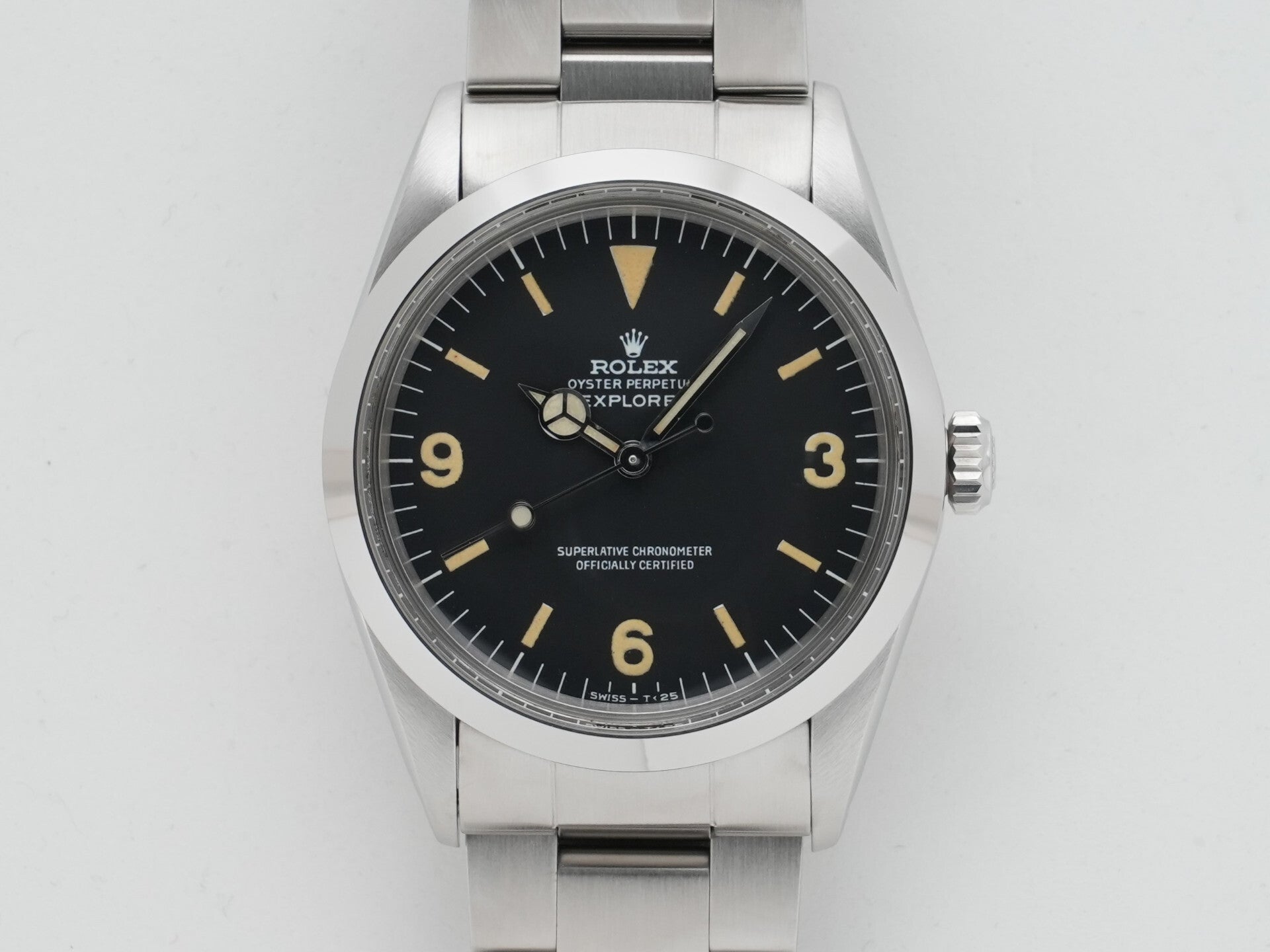 ロレックス エクスプローラーI Ref.1016 ステンレススチール ブラック文字盤 美中古 5gqz3459