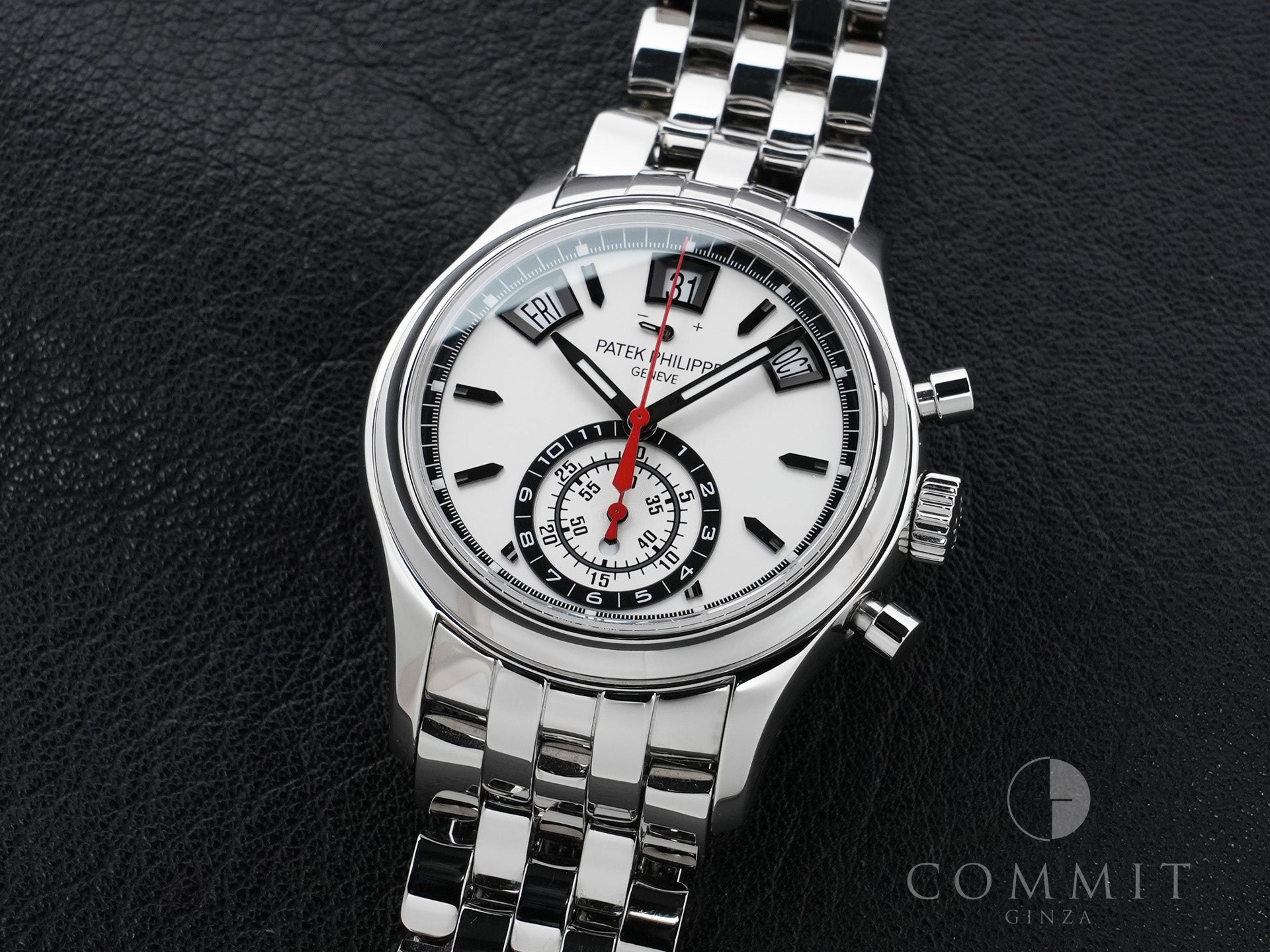 パテックフィリップ アニュアルカレンダー クロノグラフ Ref.5960/1A-001 ステンレススチール シルバー文字盤 中古 5whq4xwc