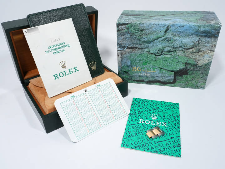 ロレックス サブマリーナー デイト Ref.16613 ステンレススチール/イエローゴールド ブルー文字盤 中古 awsaj6fc