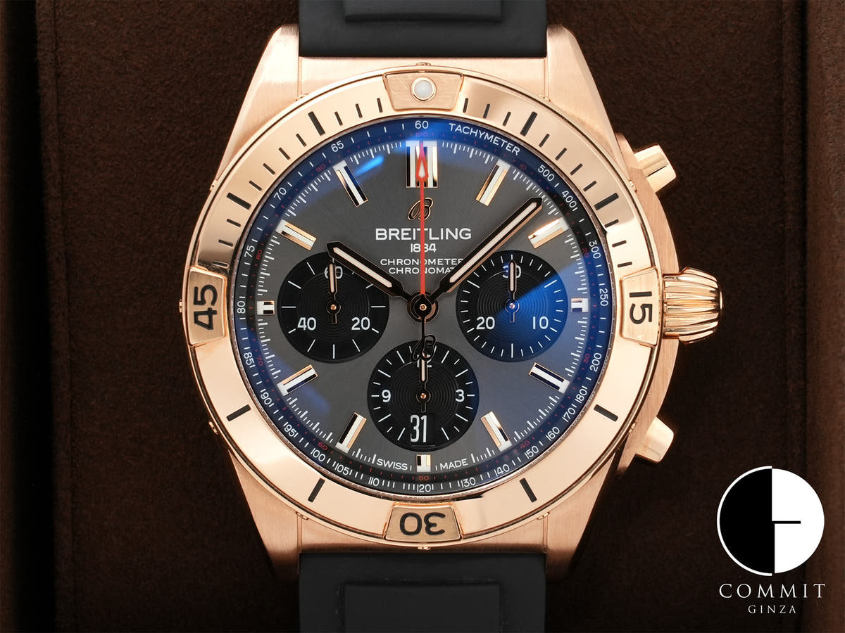 ブライトリング クロノマット B01 42 Ref.RB0134101B1S1 レッドゴールド グレー文字盤 中古 6esk7r2u