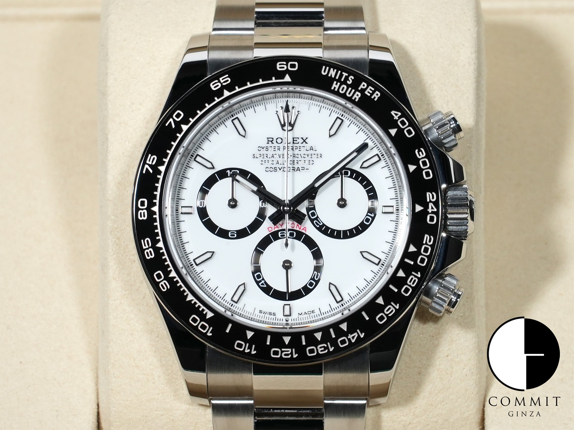 ロレックス デイトナ Ref.126500LN ステンレススチール ホワイト文字盤 未使用 ra46nvq5