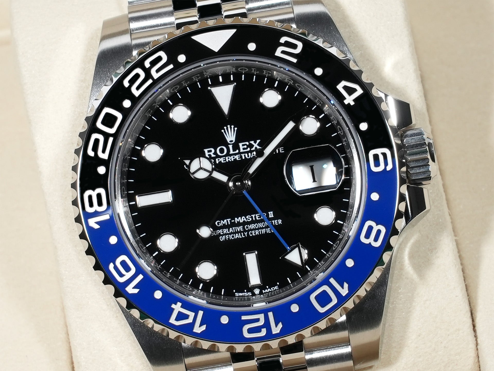 Rolex GMT-Master II Ref. 126710BLNR Stainless Steel Black Dial Jubilee Bracelet Unused 2nirpahy