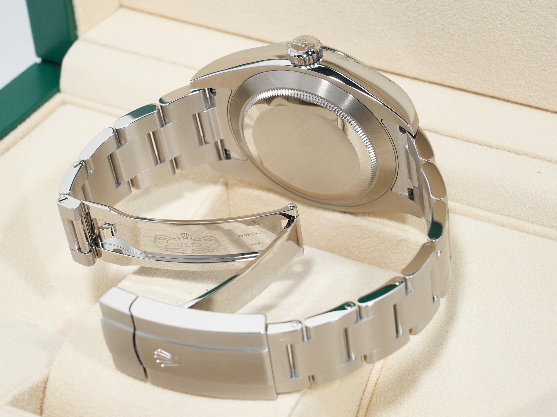 ロレックス エアキング Ref.116900 ステンレススチール ブラック文字盤 オイスターブレスレット 未使用 9g43b5u6