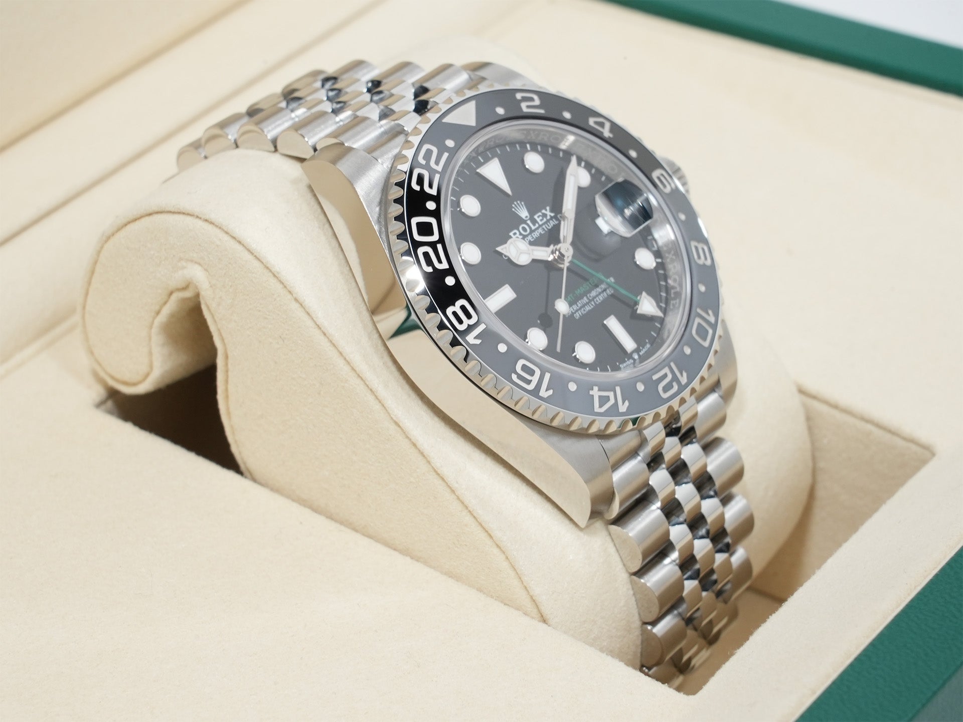 Rolex GMT-Master II Ref. 126710GRNR Stainless Steel Black Dial Jubilee Bracelet Unused yea2xtjj