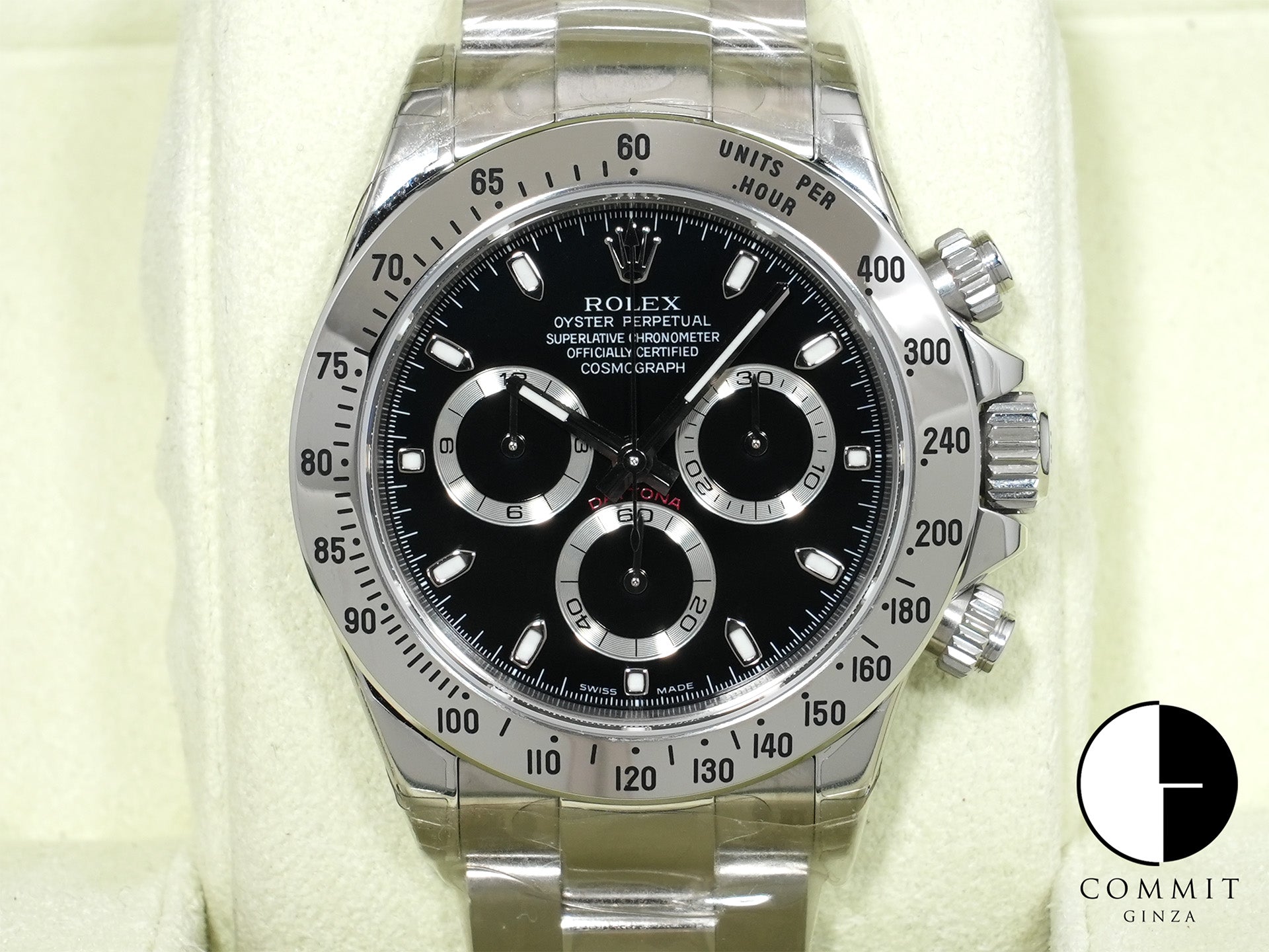 ロレックス デイトナ Ref.116520 ステンレススチール ブラック文字盤 未使用 79cx7cj4