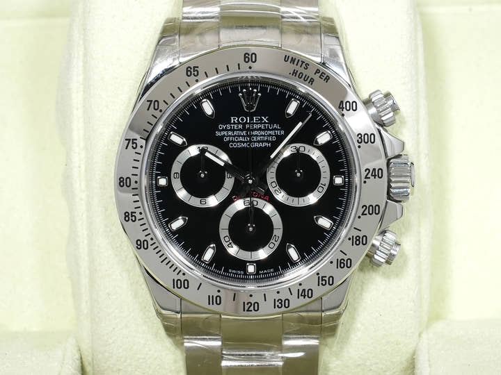 ロレックス デイトナ Ref.116520 ステンレススチール ブラック文字盤 未使用 79cx7cj4
