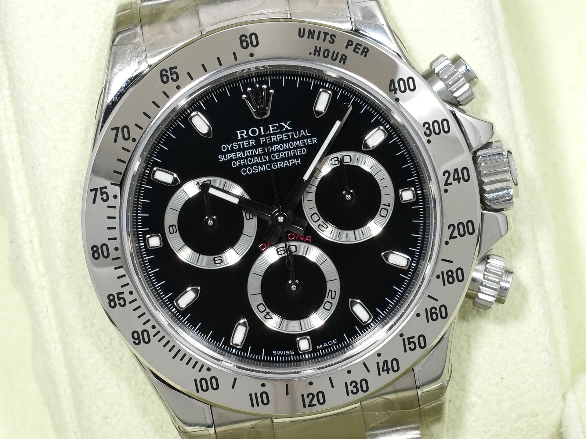 ロレックス デイトナ Ref.116520 ステンレススチール ブラック文字盤 未使用 79cx7cj4