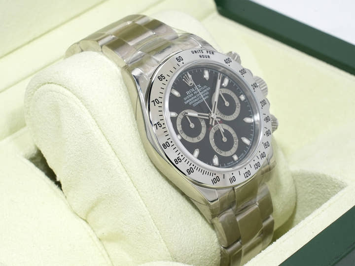 ロレックス デイトナ Ref.116520 ステンレススチール ブラック文字盤 未使用 79cx7cj4