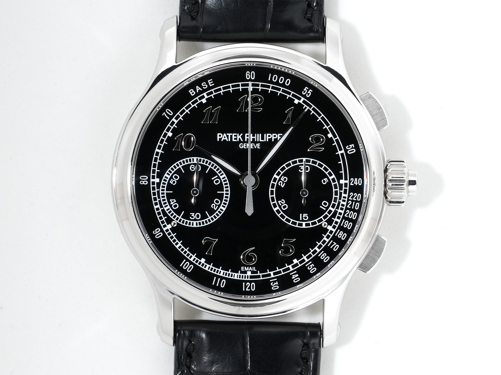 パテックフィリップ スプリットセコンド クロノグラフ Ref.5370P-001 プラチナ ブラック エナメル文字盤 美品 o9fz2oip