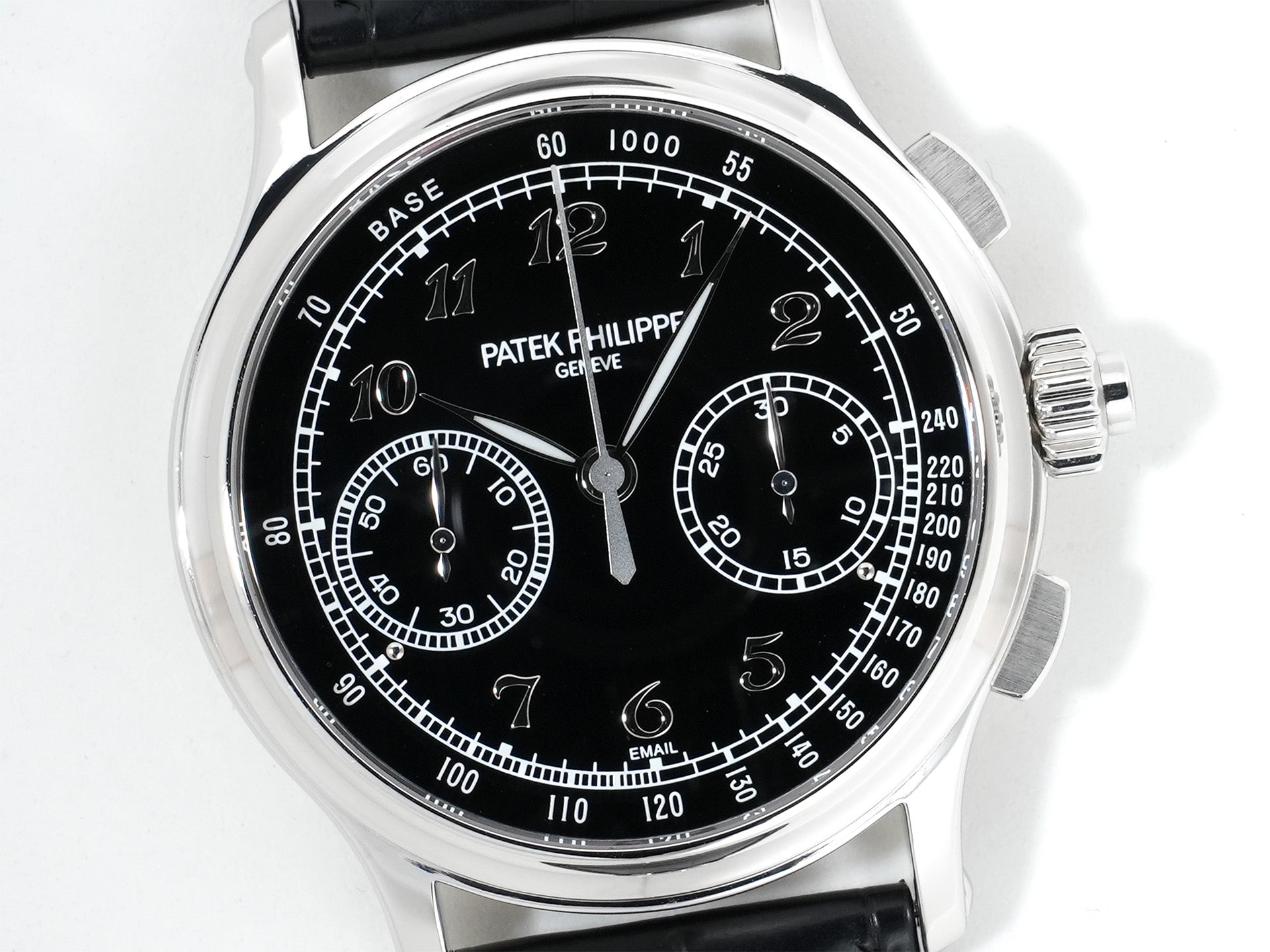 パテックフィリップ スプリットセコンド クロノグラフ Ref.5370P-001 プラチナ ブラック エナメル文字盤 美品 o9fz2oip
