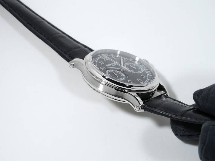 パテックフィリップ スプリットセコンド クロノグラフ Ref.5370P-001 プラチナ ブラック エナメル文字盤 美品 o9fz2oip