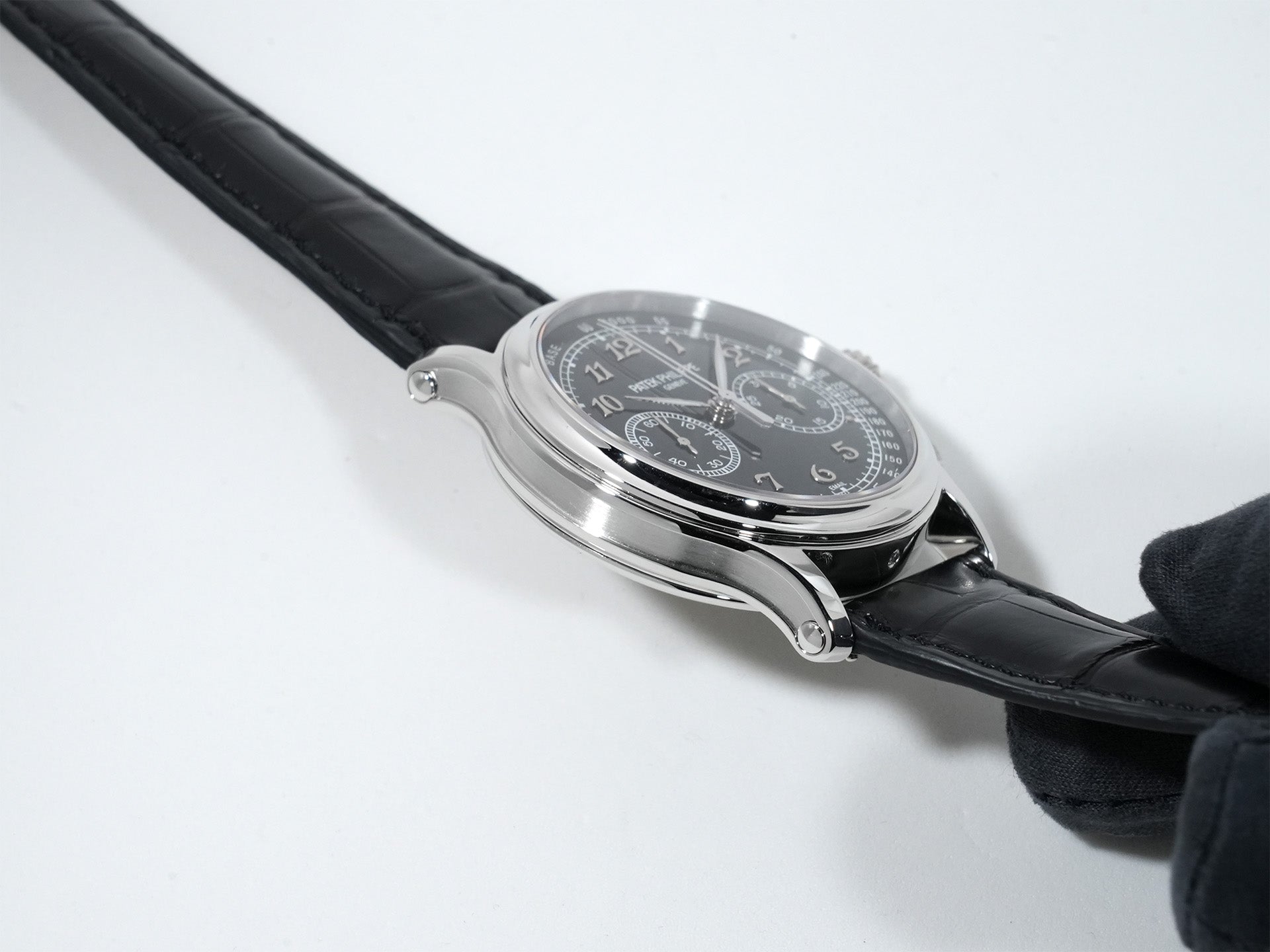 パテックフィリップ スプリットセコンド クロノグラフ Ref.5370P-001 プラチナ ブラック エナメル文字盤 美品 o9fz2oip