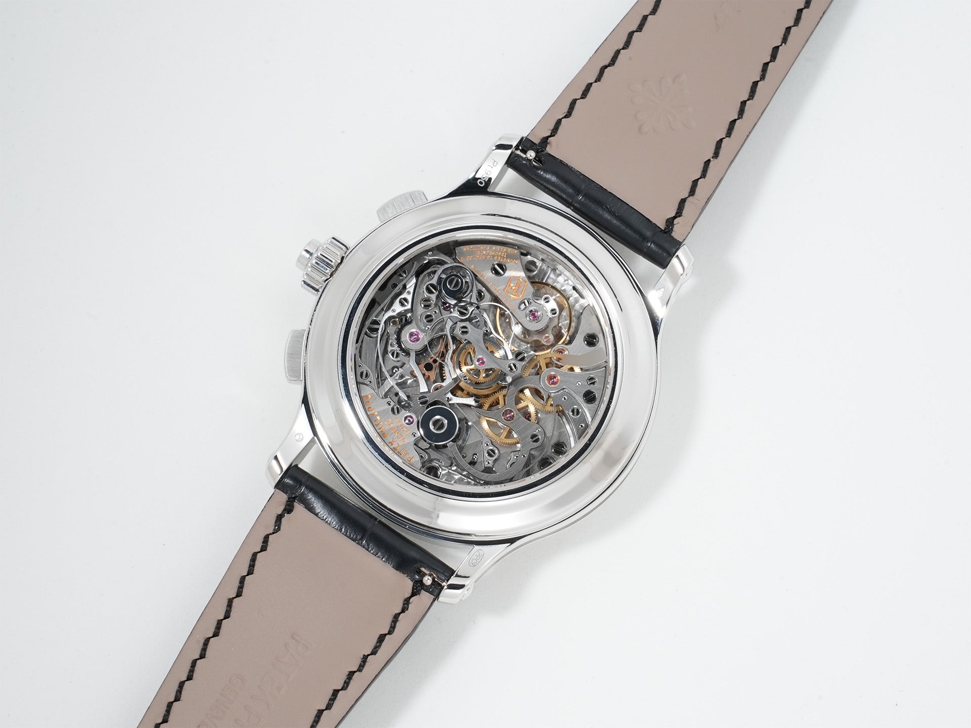 パテックフィリップ スプリットセコンド クロノグラフ Ref.5370P-001 プラチナ ブラック エナメル文字盤 美品 o9fz2oip