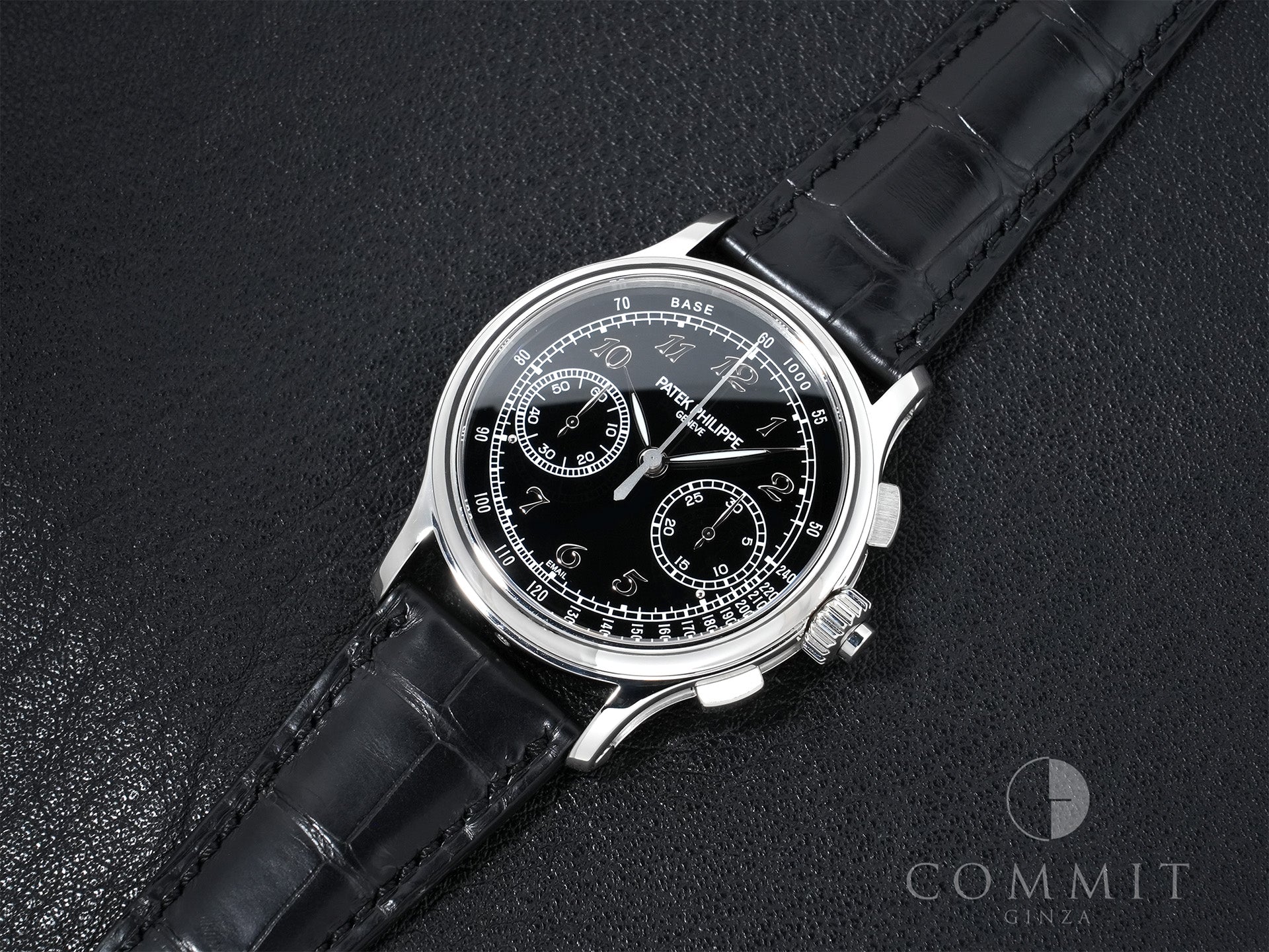 パテックフィリップ スプリットセコンド クロノグラフ Ref.5370P-001 プラチナ ブラック エナメル文字盤 美品 o9fz2oip
