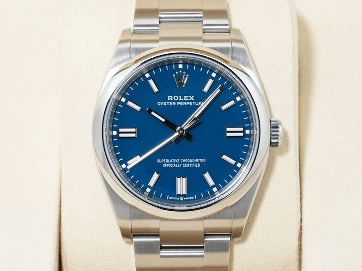 ロレックス オイスターパーペチュアル36 Ref.126000 ステンレススチール メッドブルー文字盤 未使用 z8ejxzpx