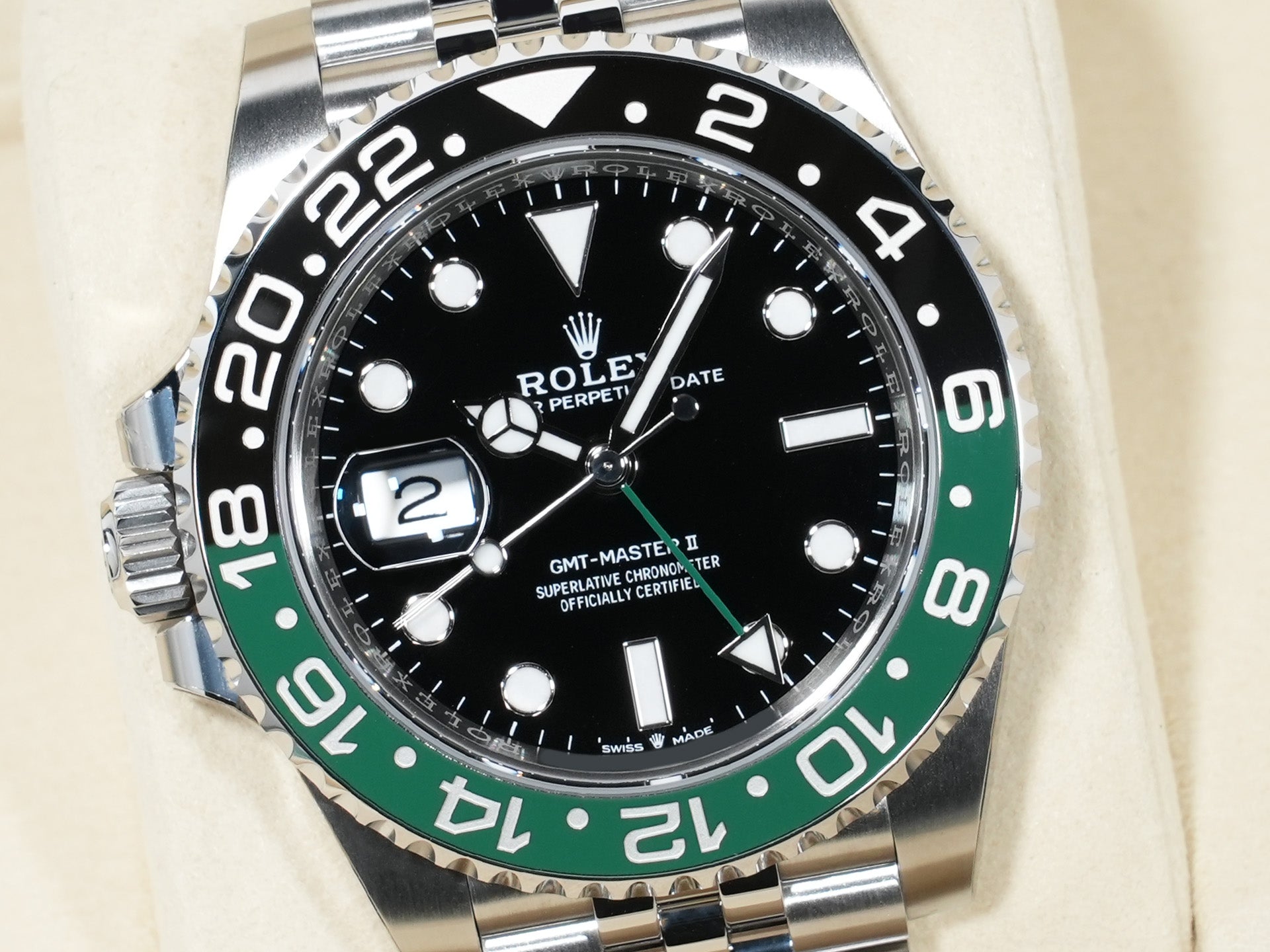Rolex GMT-Master II Ref. 126720VTNR Stainless Steel with Black Dial and Jubilee Bracelet, Unused (q9g6paad)