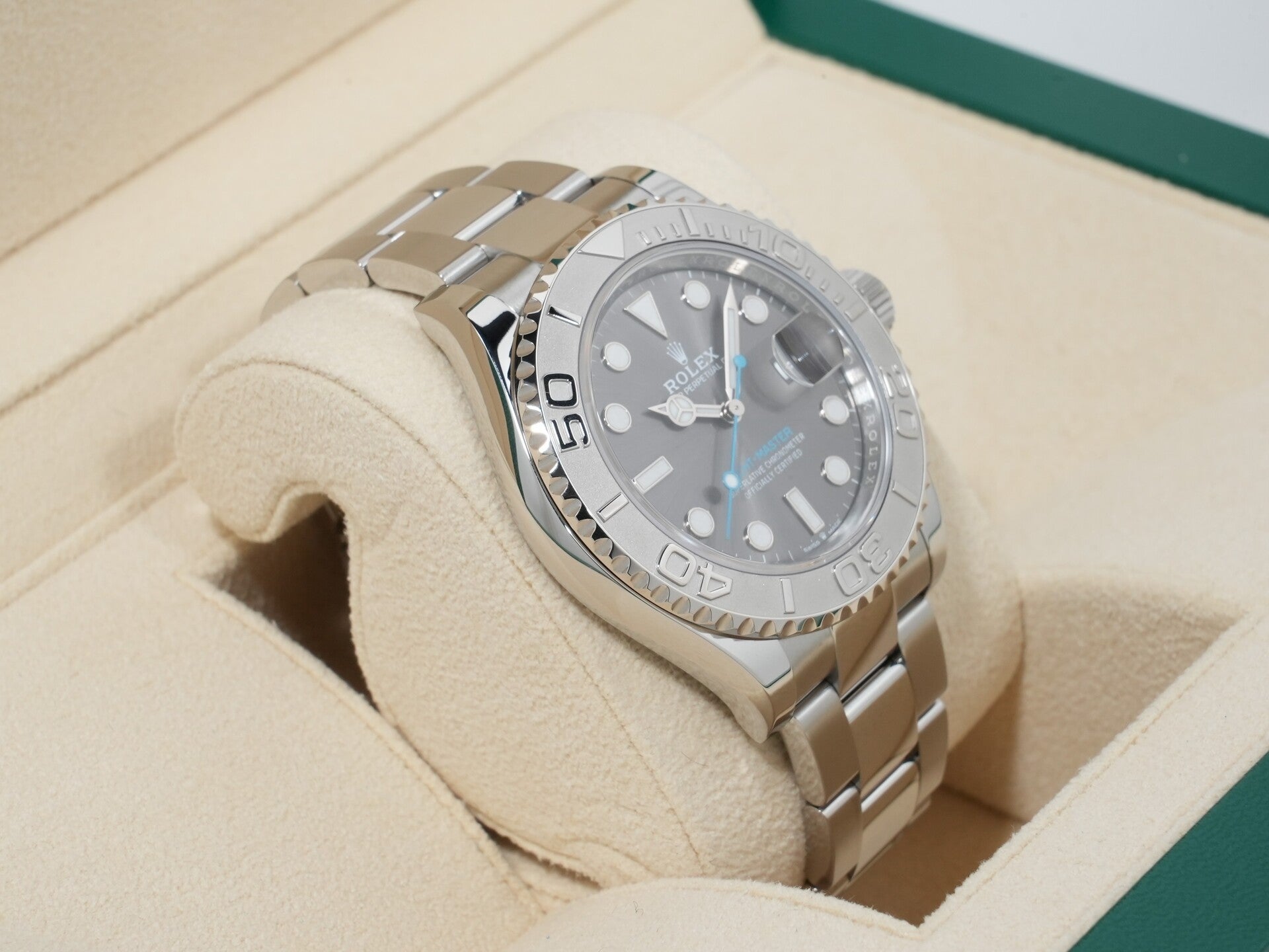 ロレックス ヨットマスター40 Ref.126622 ステンレススチール/プラチナ スレート文字盤 美品 jo2ph56z