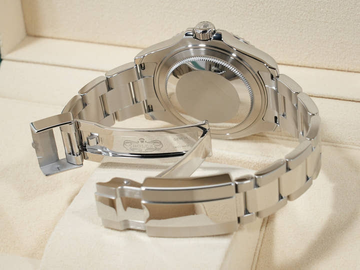 Rolex Yacht-Master 37 Ref. 268622 Stainless Steel/Platinum Slate Dial Excellent Condition ffywv8p4