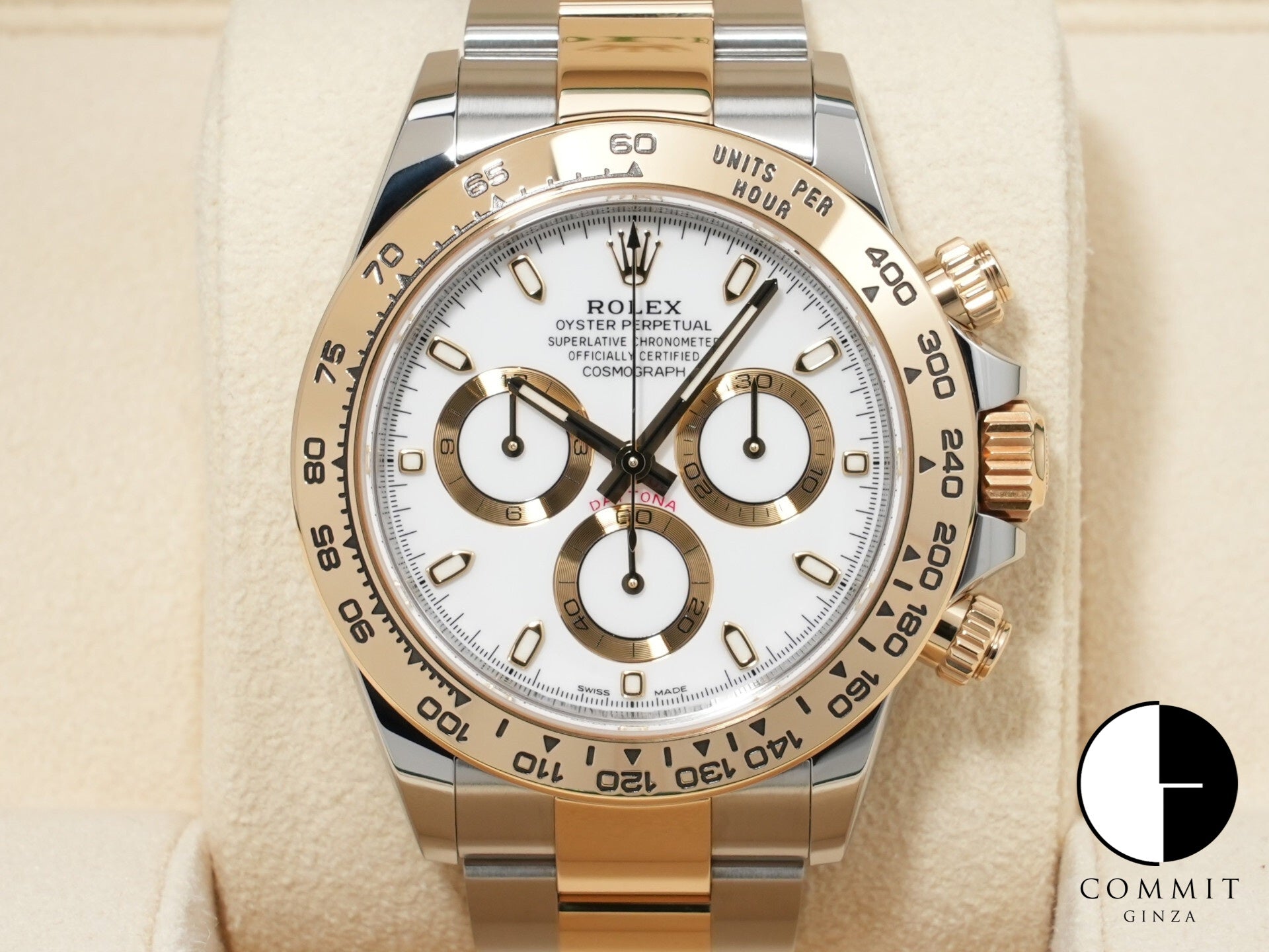 ロレックス デイトナ Ref.116503 ステンレススチール/イエローゴールド ホワイト文字盤 美品 3xdyuyvj