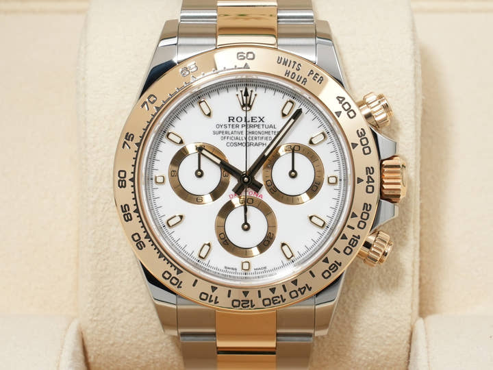ロレックス デイトナ Ref.116503 ステンレススチール/イエローゴールド ホワイト文字盤 美品 3xdyuyvj