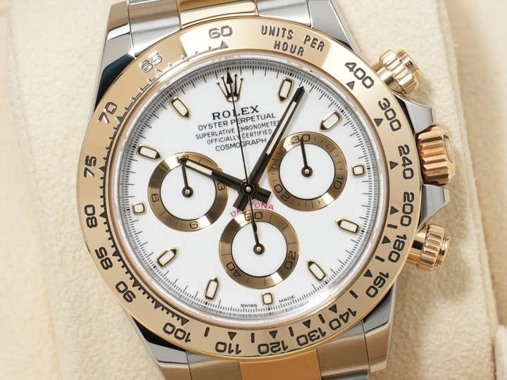 ロレックス デイトナ Ref.116503 ステンレススチール/イエローゴールド ホワイト文字盤 美品 3xdyuyvj