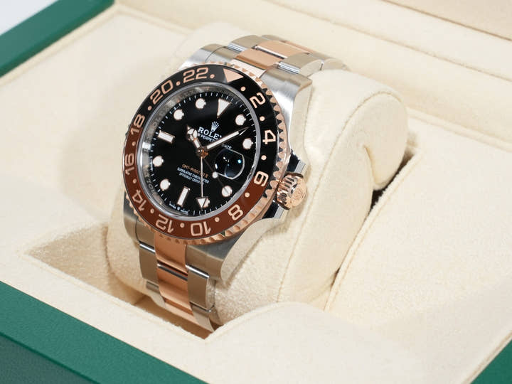 ロレックス GMTマスターII Ref.126711CHNR ステンレススチール/エバーローズゴールド ブラック文字盤 オイスターブレスレット 美中古 i33gkcka