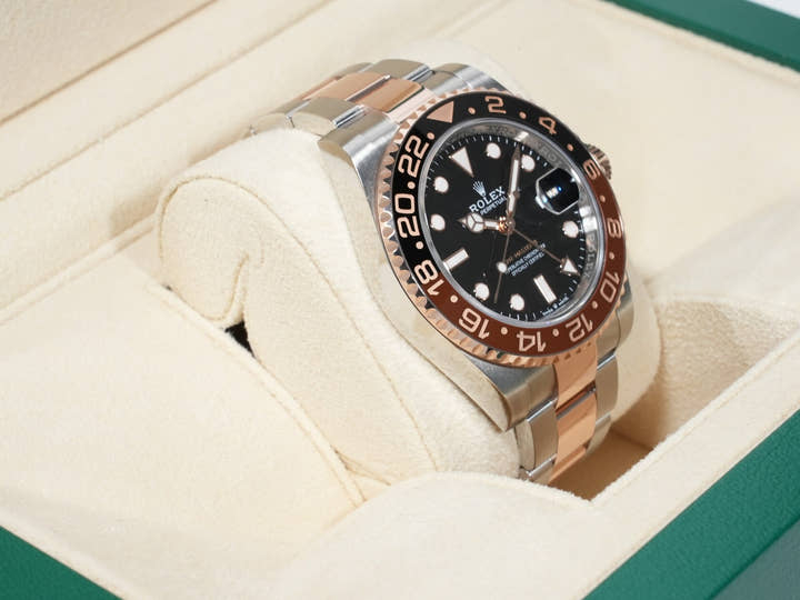 ロレックス GMTマスターII Ref.126711CHNR ステンレススチール/エバーローズゴールド ブラック文字盤 オイスターブレスレット 美中古 i33gkcka