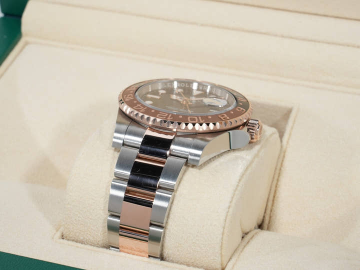 ロレックス GMTマスターII Ref.126711CHNR ステンレススチール/エバーローズゴールド ブラック文字盤 オイスターブレスレット 美中古 i33gkcka