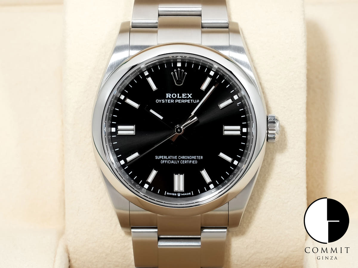 ロレックス オイスターパーペチュアル36 Ref.126000 ステンレススチール ブラック文字盤 美中古 kby8r64r