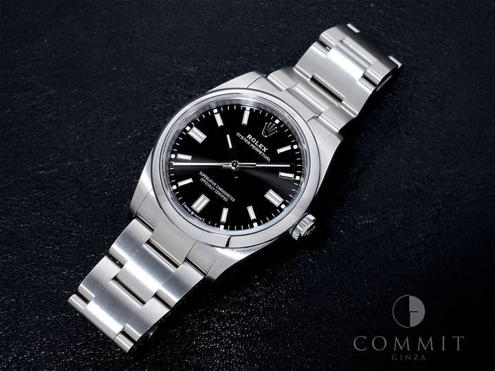 ロレックス オイスターパーペチュアル36 Ref.126000 ステンレススチール ブラック文字盤 美中古 kby8r64r