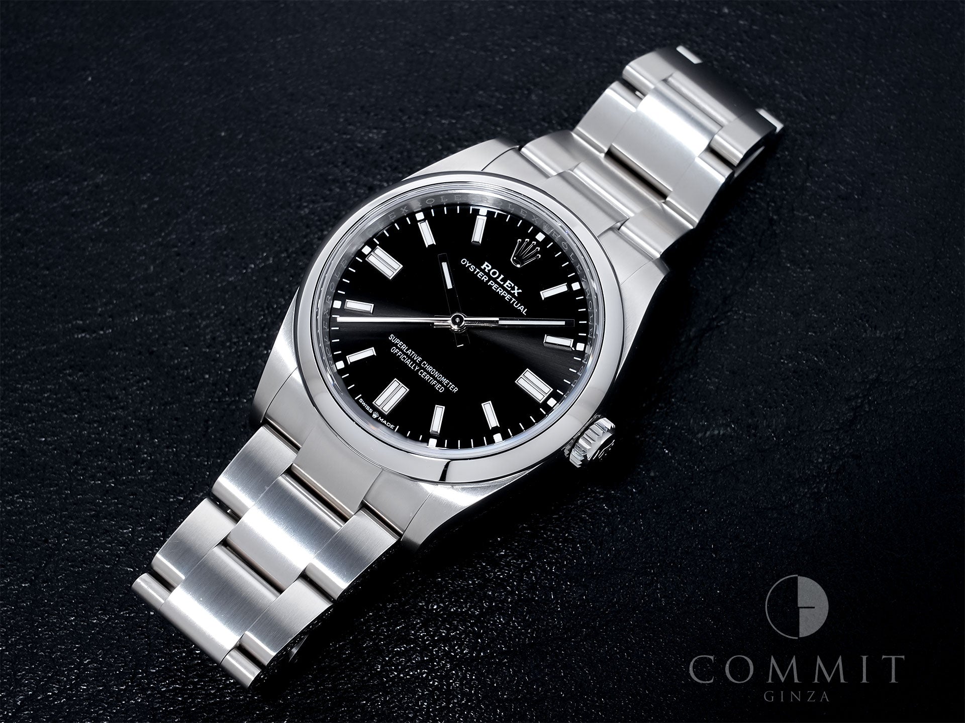 ロレックス オイスターパーペチュアル36 Ref.126000 ステンレススチール ブラック文字盤 美中古 kby8r64r