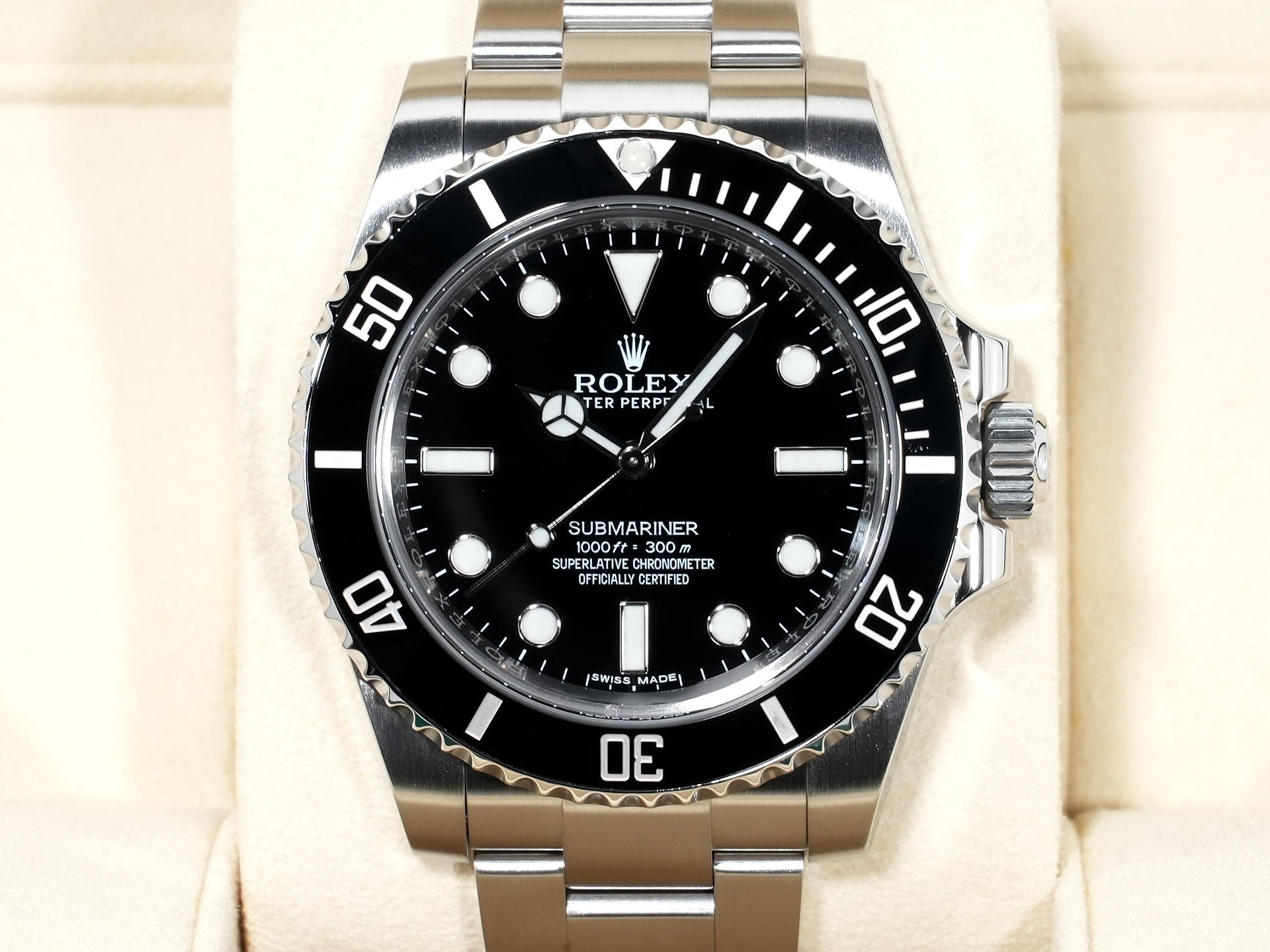 ロレックス サブマリーナー ノンデイト Ref.114060 ステンレススチール ブラック文字盤 美中古 ringfo9m